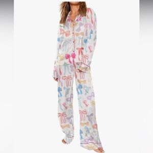 SHESHOW Satin Pajamas for Women Set Long Sleeve